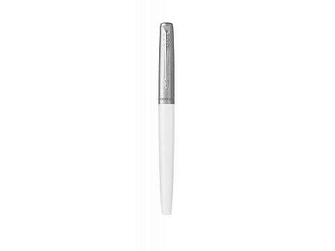 Перьевая ручка Parker Jotter White CT перо:F, цвет чернил: blue, в подарочной упаковке - рис 4.