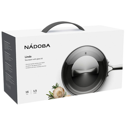 Ковш со стеклянной крышкой Linda - рис 4.