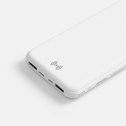 Аккумулятор с беспроводной зарядкой All Day Wireless, 10000 мАч, белый - рис 6.