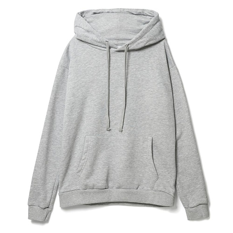 Худи унисекс Tuloksa 280 ver. 2, серый меланж - рис 2.