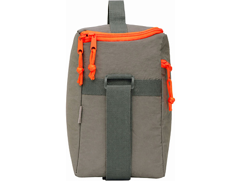 Изотермическая сумка-холодильник Neo Classic c контрастной молнией, серый/оранжевый - рис 6.