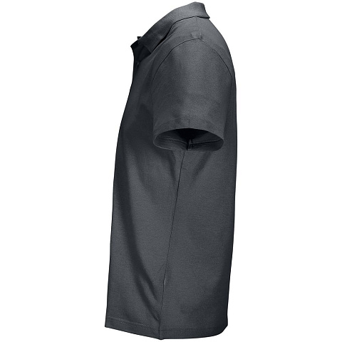 Рубашка поло унисекс Pulse, темно-серая (графит) - рис 4.