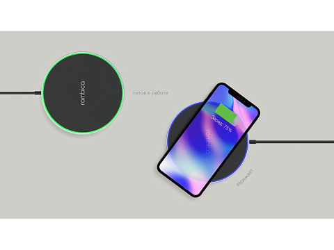 Беспроводное зарядное устройство Rombica  NEO Core Quick c быстрой зарядкой, белый (с лого) - рис 6.