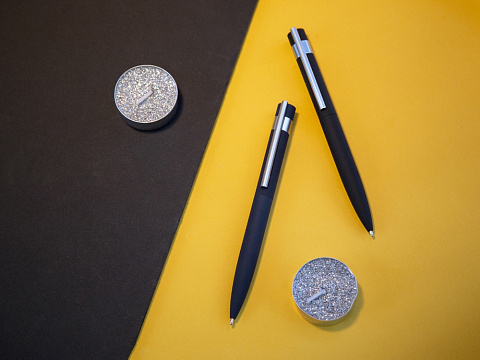 Шариковая металлическая ручка Matteo, темно-синий - рис 7.