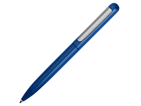 Ручка металлическая шариковая Skate с матовым покрытием, темно-синий