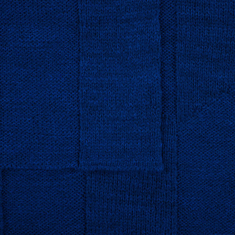 Плед Rombus, темно-синий (кобальт) - рис 5.