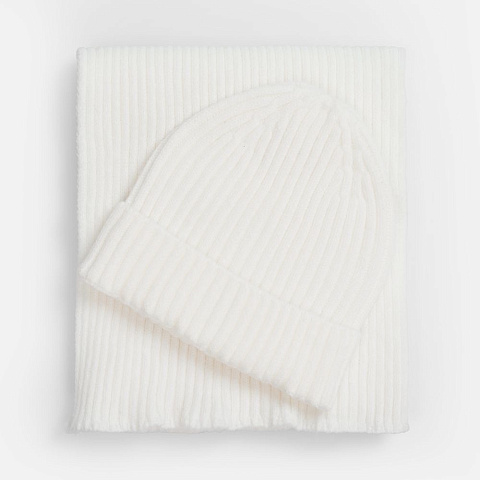 Шапка Laconi, молочно-белая - рис 4.