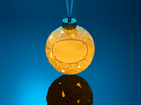 Шар новогодний с подсветкой и зоной для персонализации - рис 10.