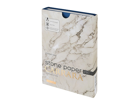 Ежедневник с каменной бумагой недатированный А5 Carrara, темно-синий - рис 9.