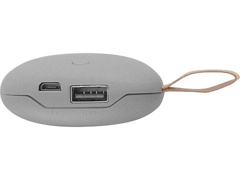 Внешний аккумулятор в форме камня Stone, 5200 mAh, серый - рис 5.