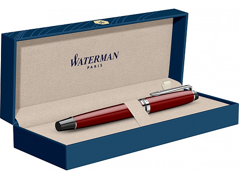 Ручка-роллер Waterman Expert Dark Red Lacquer CT Black, стержень: Fblk - рис 5.