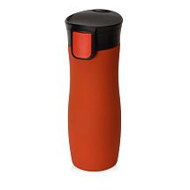 Вакуумная термокружка с кнопкой Streamline, Waterline, soft-touch, тубус, красный