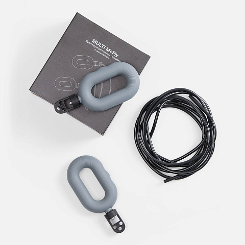 Мультифункциональная скакалка с эспандером Multi McFly, серая - рис 8.