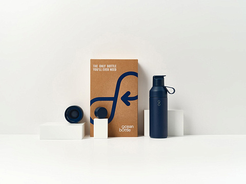 Подарочный набор Ocean Bottle 3-в-1 объемом 500 мл - Синий - рис 2.