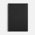 Блокнот Salvador в клетку, черный ver.2 - миниатюра - рис 3.