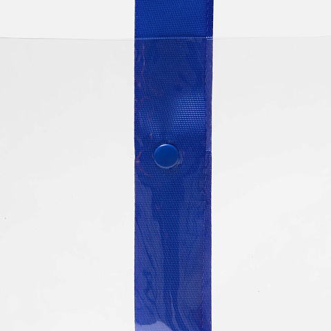 Шопер Clear Fest, ver.2, прозрачный с синими ручками - рис 8.