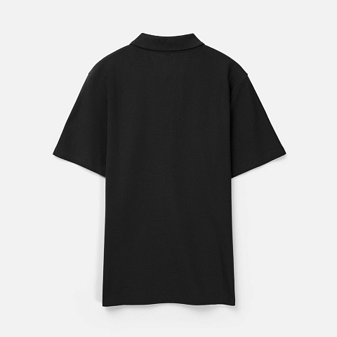 Рубашка поло унисекс Tervise, черная - рис 3.