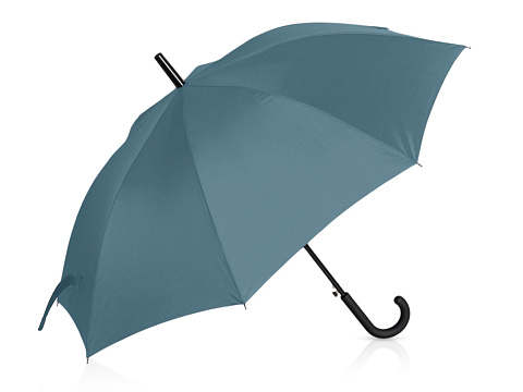 Зонт-трость Reviver с куполом из переработанного пластика, антрацит