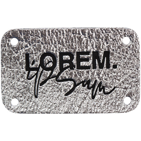 Лейбл Corolla Metal, S, серебряный - рис 5.