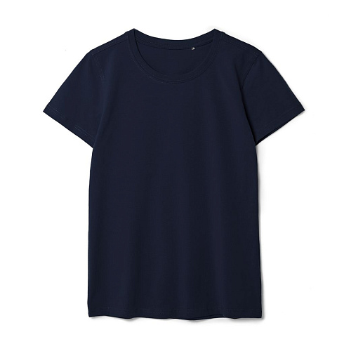 Футболка женская T-bolka Stretch Lady, темно-синяя (navy) - рис 2.