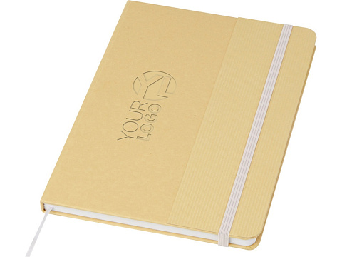 Nelida блокнот формата А5 в твердой обложке из переработанного картона - Лиловый - рис 4.