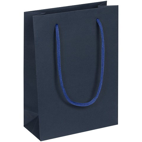 Пакет бумажный Vid S, синий - рис 2.