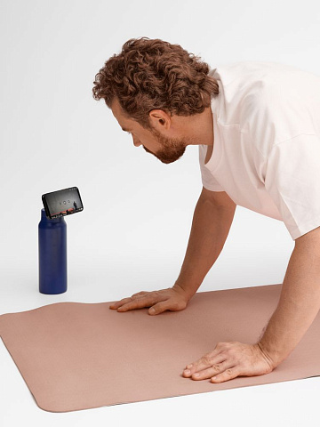 Термобутылка Magnus с магнитным держателем для телефона, синяя - рис 10.