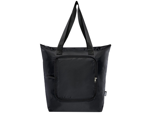 EcoFold Складная сумка-холодильник из RPET 15 л - Сплошной черный - рис 2.