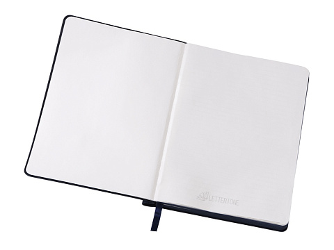 Блокнот А5 Notepeno Max, 96 листов 80 гр/м2 белой FSC бумаги, темно-синий - рис 4.