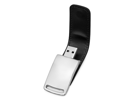 Флеш-карта USB 2.0 16 Gb с магнитным замком "Vigo", черный/серебристый - рис 2.