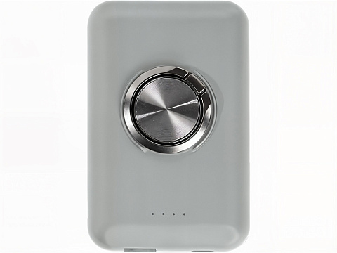 Магнитный беспроводной внешний аккумулятор MagnetIQ, 5000 mah, 10 W, серый Cool gray 7C - рис 4.