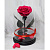 Малиновая роза в колбе (большая) - миниатюра