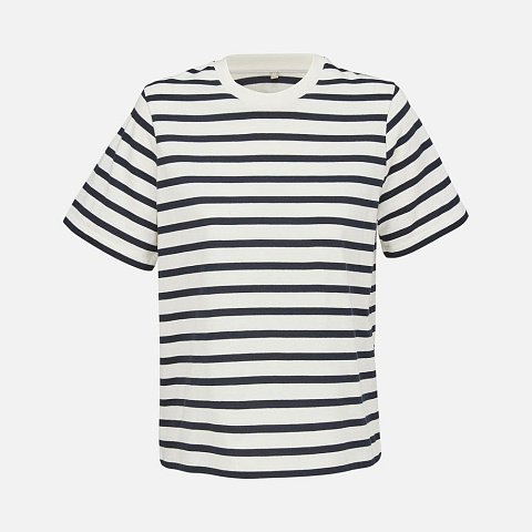 Футболка женская Legend Women, молочно-белая с темно-синим - рис 2.