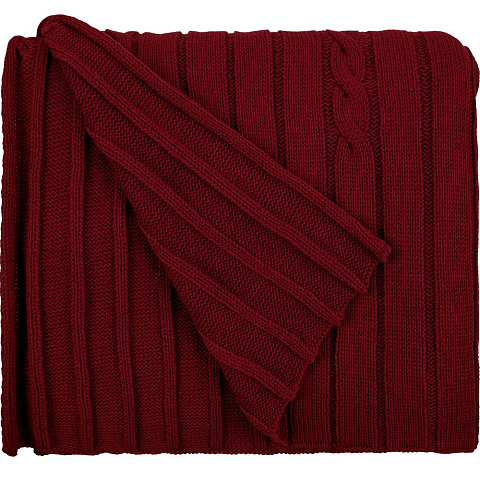 Плед Tressa, темно-красный - рис 3.