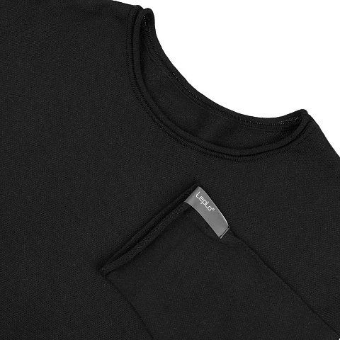 Лонгслив унисекс Siluetti Fuori, черный - рис 4.