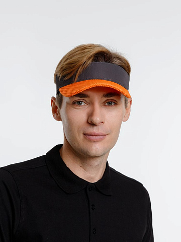 Козырек Grand Slam, темно-серый с оранжевым - рис 9.