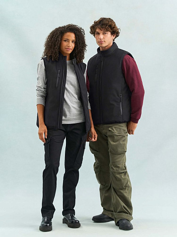 Жилет софтшелл унисекс Falcon BW, красный - рис 10.