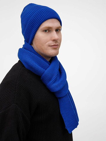 Шапка Nobilis Mono, синяя (аква) - рис 7.