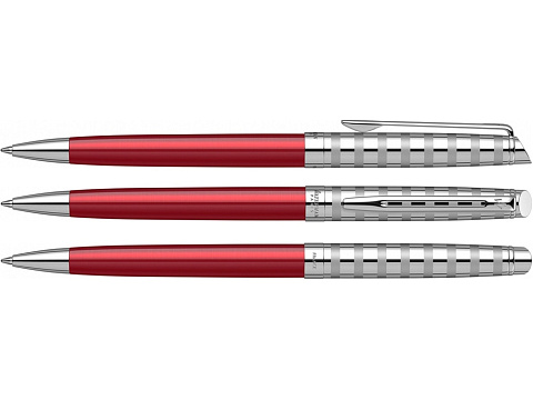 Шариковая ручка Waterman Hemisphere French riviera Deluxe RED CLUB в подарочной коробке - рис 3.