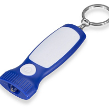 Брелок-фонарик Каяма, синий/белый