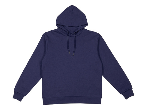 Толстовка с капюшоном оверсайз Lisbon унисекс, темно-синий - рис 17.