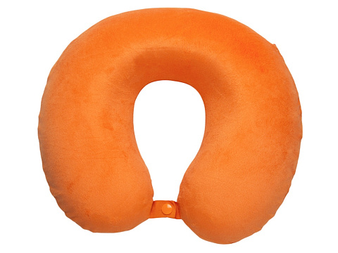 Подушка Basic из микрофибры с эффектом памяти U-shape, оранжевый NEW - рис 2.