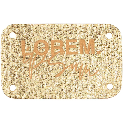 Лейбл Corolla Metal, S, золотой - рис 4.
