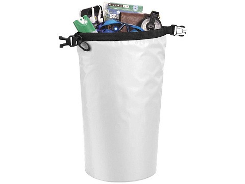 Походный 10-литровый водонепроницаемый мешок, белый - рис 3.
