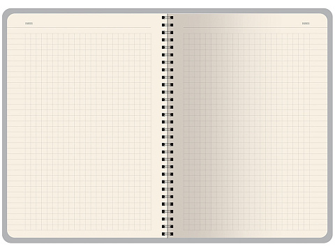 Бизнес тетрадь на гребне А5 Pragmatic, 60 листов в клетку, фиолетовый - рис 4.