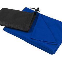 Lucas спортивное полотенце из переработанного полиэстера 50х100 см - Ярко-синий