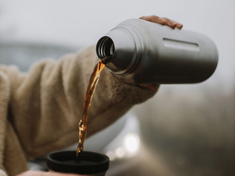 Термос для напитков, вакуумный, бытовой, тм bobber. Объем 1 литр. Артикул Flask-1000 Matte - рис 9.