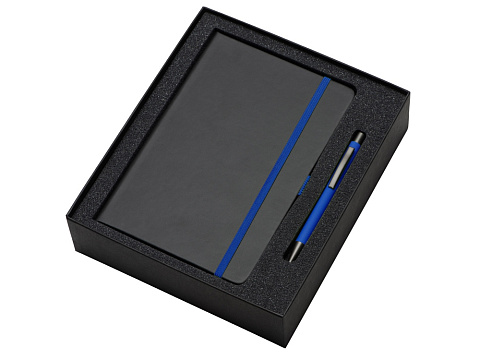 Подарочный набор Jacque 2.0. с ручкой и блокнотом, синий - рис 2.
