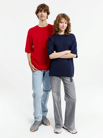 Джемпер с коротким рукавом Siluetti Volumica, темно-синий - рис 11.