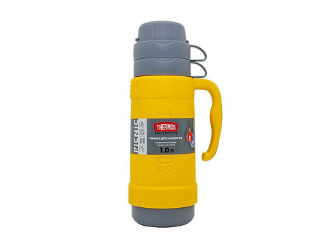 Термос со стеклянной колбой тм THERMOS PICNIC 40 Series Yellow 0,5L - рис 6.